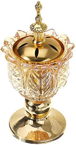 Weoto Bakhoor Burner, Arabian Incense Holder for Bakhoor Oud Incense Sticks Cones Home Desk Crafts