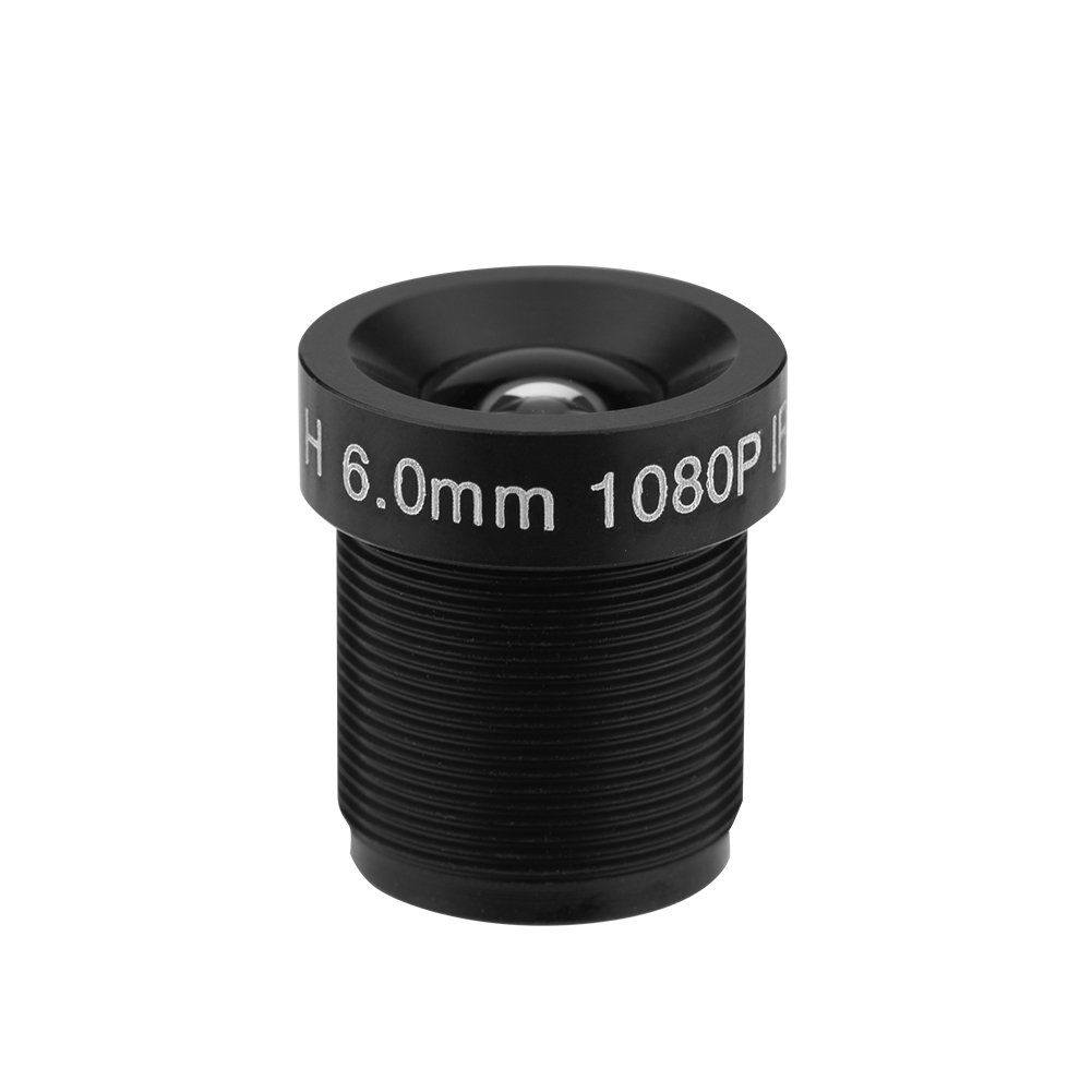 Richer-R CCTV Lens,6mm CCTV Camera Lens 2 Million Pixels 24-hour Protection IR Security Camera Lens with 58° Vision