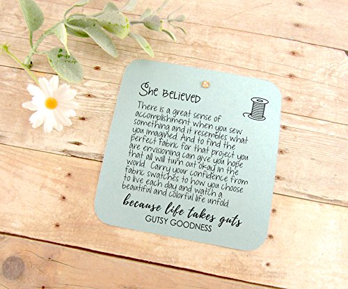 Sewing Keychain She Believed She Could SEW She Did Seamstress Vintage Style Pendant Sewing Machine Charm