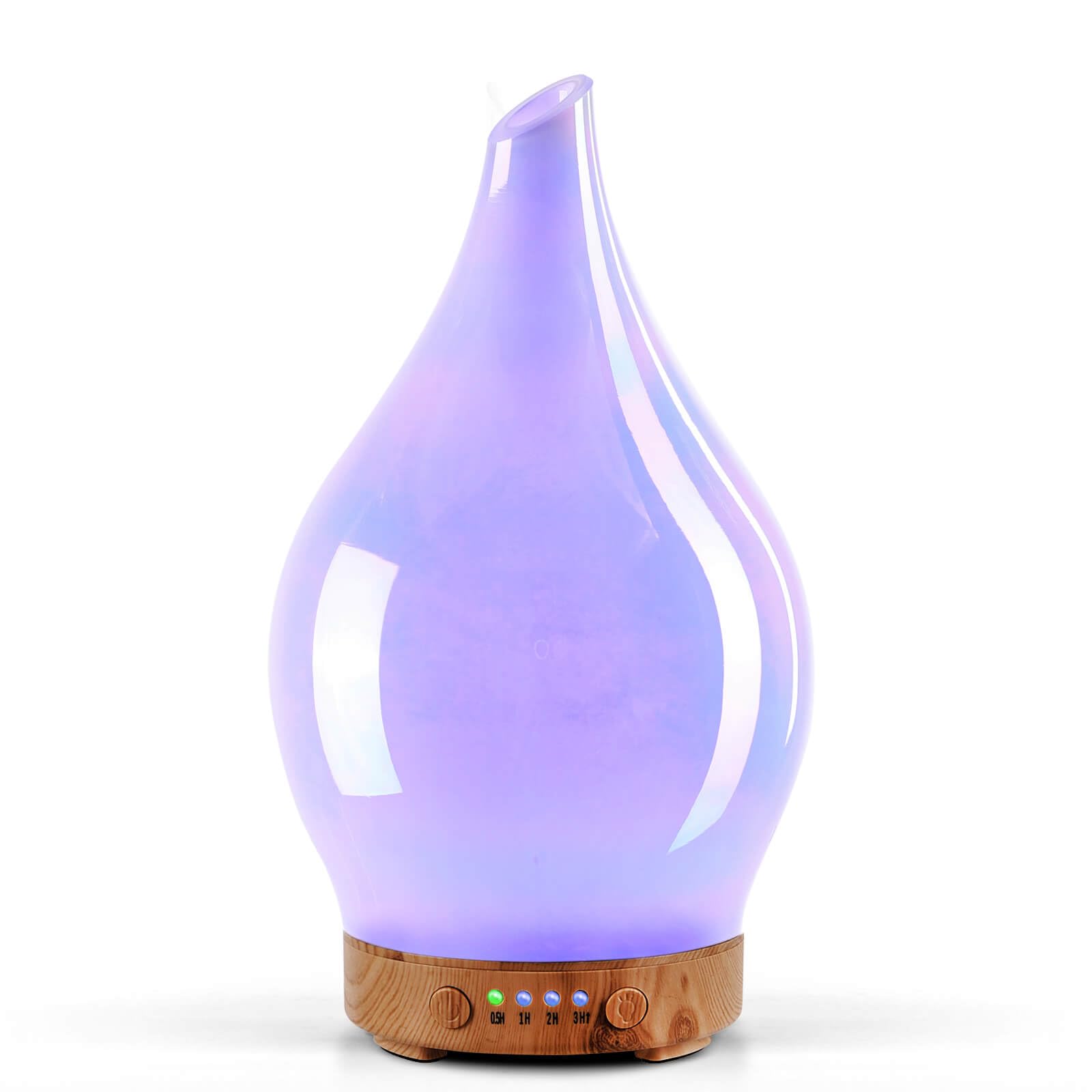 Photo 1 of Porseme 150ml Essential Oil Diffuser Glass Color Changing Aroma Air Diffusers Aromatherapy Ultrasonic Cool Mist Humidifier 6 Running Hours Waterless Auto-Off for Sleeping Yoga Office Spa (White Jade)