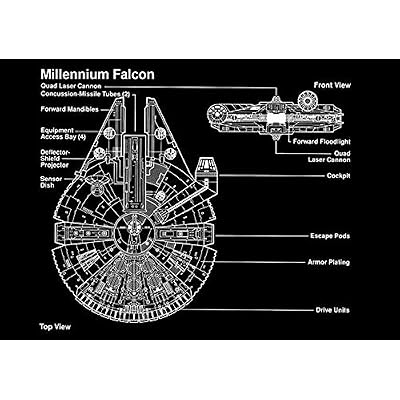 Star Wars Millennium Falcon Blueprints Millennium Falcon Blueprint