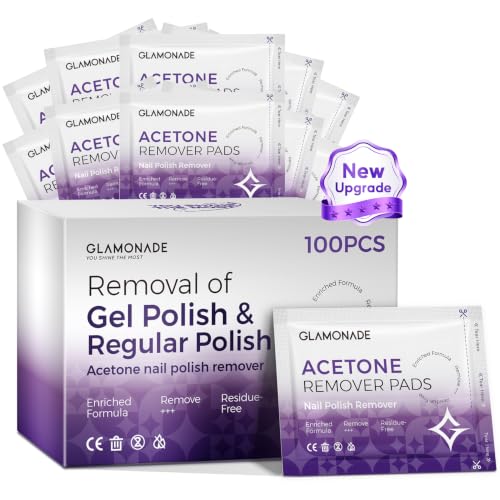 Glamonade Acetone Nail Polish Remover Pads