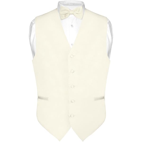 mens ivory vest and tie
