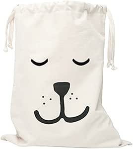 Leisial Lona Bolsa Cesto para Ropa Sucia Caja Presupuesto Oso