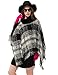 Womens Knitted Poncho Cape Pullover Sweater Turtleneck Tassel Winter Shawl