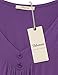 Bebonnie Ladies Tops Short Sleeve, Pleared V Neck Dressy Tunic Flattering Fit and Flare Ruched Knit Tunic Tops Violet XXL