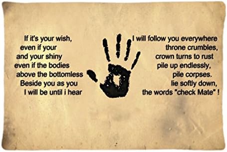 Surful Gift Pillow Case ~ Brotherhood crowns Dark darkness ezechyel hand hands konan papyrus ~ Image (One Side) Custom 30x20 Inches Pillowcase