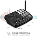 Hosmart 1500FT LONG RANGE 7-Channel Digital FM Wireless Intercom System for Home and Office(4 Stations Black)