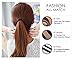 Seamless Cotton Stretch Hair Ties Bands Rope Ponytail Holders Headband No Crease Damage for Thick Heavy and Curly Hair (Neutral Colors)