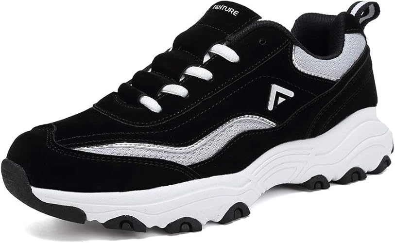Amazon Fanture レディース ファッション スニーカー 快適 ウォーキング アスレチック シューズ 通気性 ランニングシューズ アウトドア Us サイズ 9 カラー ブラック スノートレーニング