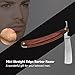 Anself Straight Edge Barber Razor Stainless Steel Blade Shaving Knife Folding Hair Shaver
