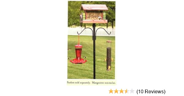 Amazon Com Cedar Works Birding Essentials Feeder Pole Plus