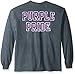 Elite Fan Shop Fan Favorite Dark Heather Long Sleeve Arch Back Tee Shirt