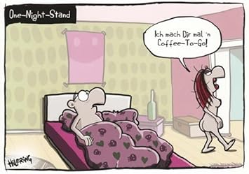 Postkarte A6 Cartoon Von Modern Times One Night Stand Kopenicker Cg C Hilbring Oli Amazon De Burobedarf Schreibwaren