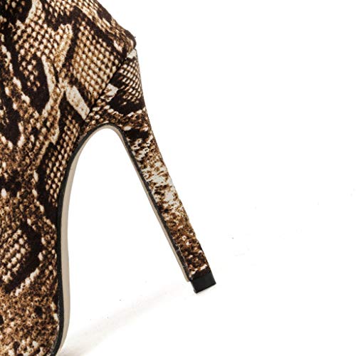 5 Boots+Snakeskin+Nightclub+Winter+Stiletto