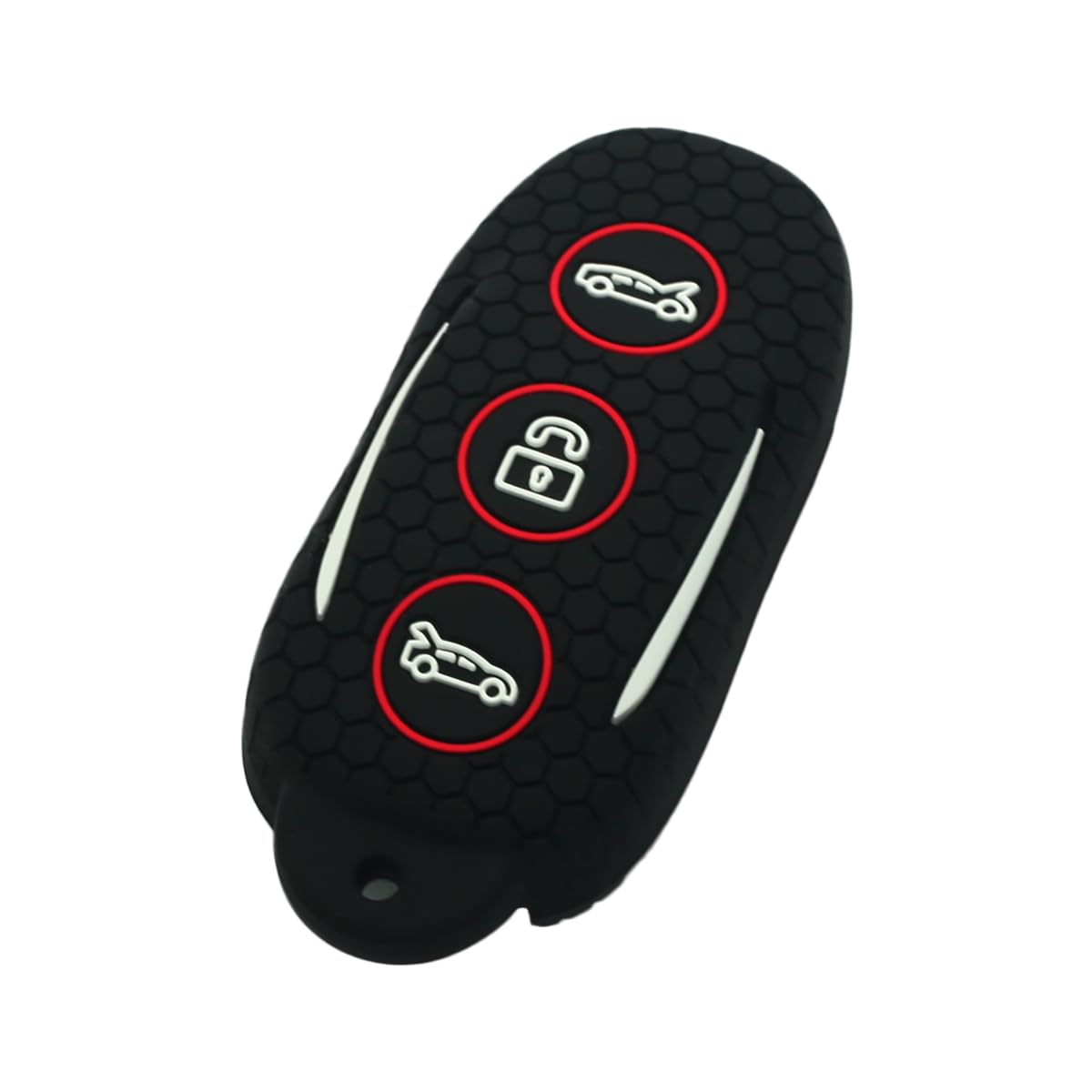 BROVACS Silicone Cover Protector Case Holder Rugged Skin Jacket Non-Slip Compatible with TESLA 3 Button Remote Key Fob CV2691 Black