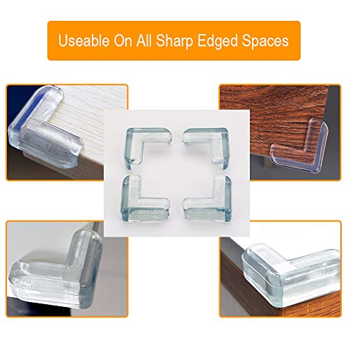 Glass Table Corner Protectors Baby Clear(12 Pack),Corner Guards Edge