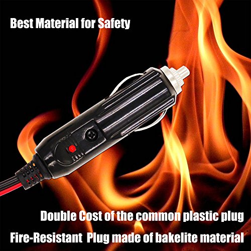 MOTOPOWER MP69000A 10FT 16AWG Heavy Duty Male to Male Cigarette Lighter Plug Cable Battery