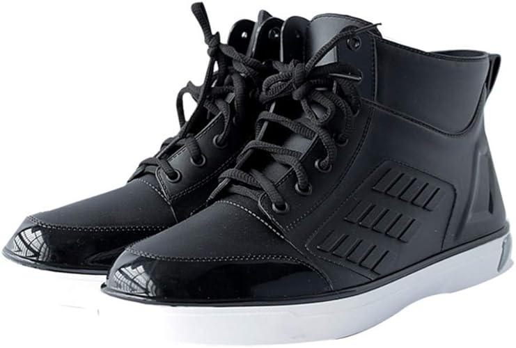 Amazon Yybo スニーカー風レインブーツ メンズ 完全防水 ハイカット 長靴 滑り止め スニーカーレイン 雨靴 かわいい 梅雨対策 ショート ブーツ レインシューズ 防滑 晴雨兼用 男女兼用 軽量 24 5cm 27cm 歩きやすい レインシューズ