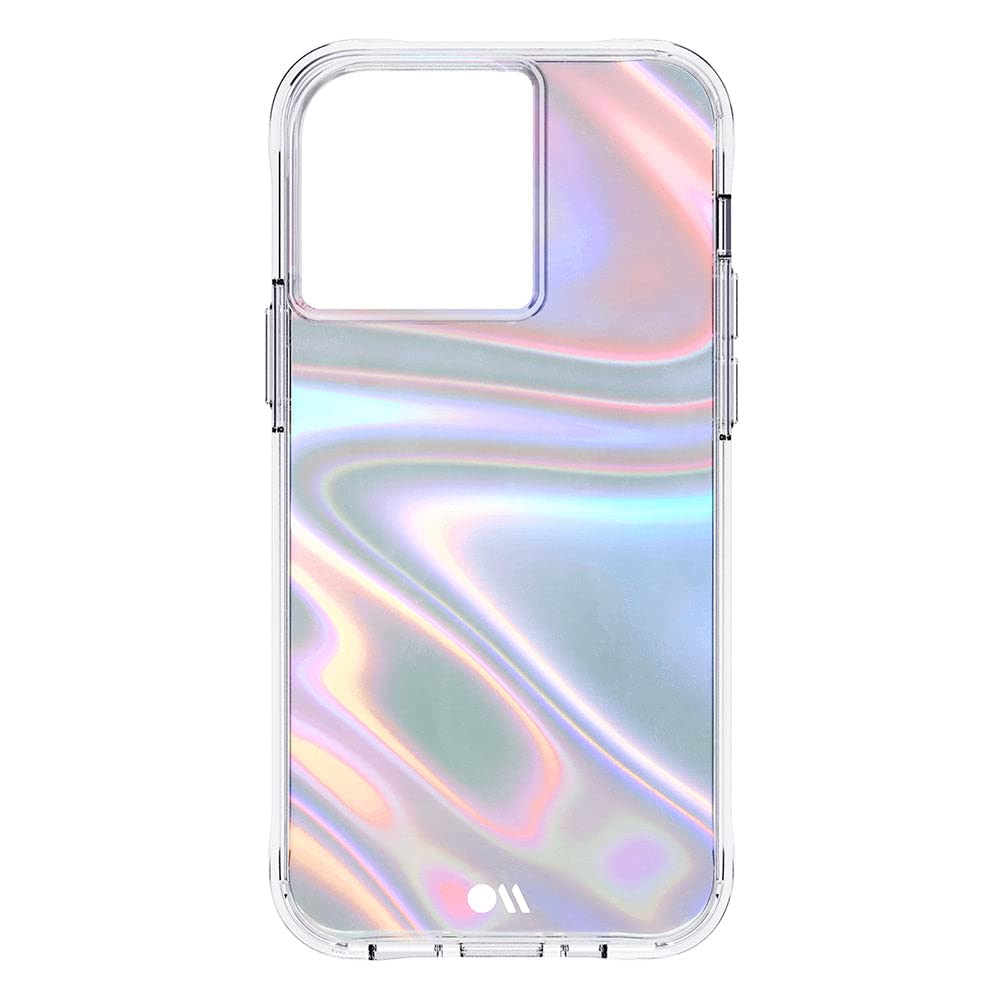 Case-Mate Soap Bubble Case protective cover compatible with Apple iPhone 13 Pro case [10 ft drop protection | Impact resistent | Soap Bubble effect] - Rainbow/Clear — image 1