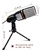 SunJet Condenser Microphone with Tripod Stand for PC Laptop Computers Sound Studio Podcast Recording , Perfect for Chatting Skype MSN