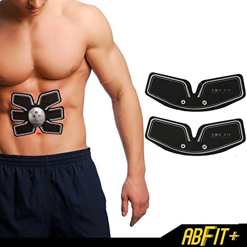 Hi-Intensity 6 Pack AbFit+ Electro Muscle Abdominal Trainer with Arm/Leg Toner Attachments - Get Your Abs FIT, Anytime Anywhere!