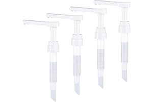 4PCS Pump for Syrup Bottle Leak-Resistant Bpa-Free Plastic Multipurpose Laundry Detergent Pump for Commercial and Home Use Ho