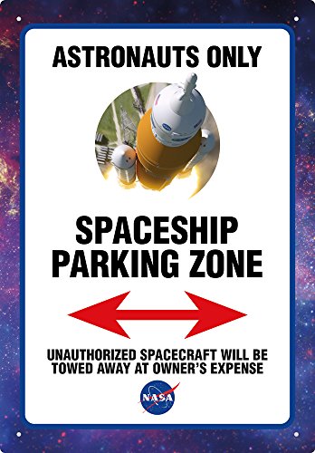 Aquarius NASA Astronaut Parking 8X11.5 Tin Sign