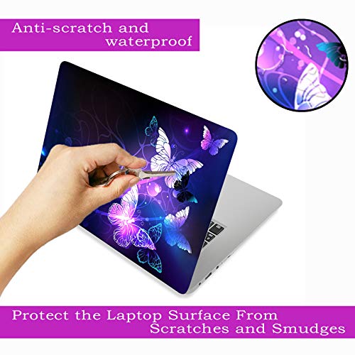 Laptop Skin Sticker Decal,12" 13" 13.3" 14" 15" 15.4" 15.6 inch Laptop Vinyl Skin Sticker Cover Art Decal Protector Protective Notebook PC (Free 2 Wrist Pad Included), Decorative Waterproof Removable - Image 4