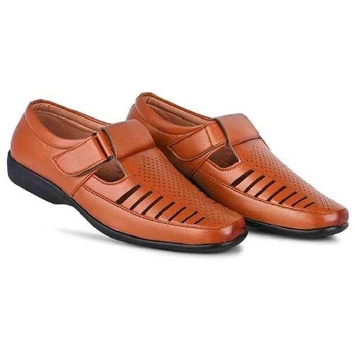 Buy MENS LEATHER SANDAL at Amazon.in