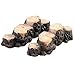 Ioffersuper Miniature Resin Garden Fairy Ornament Flower Pot Plant Decor Tree Stump Bridge