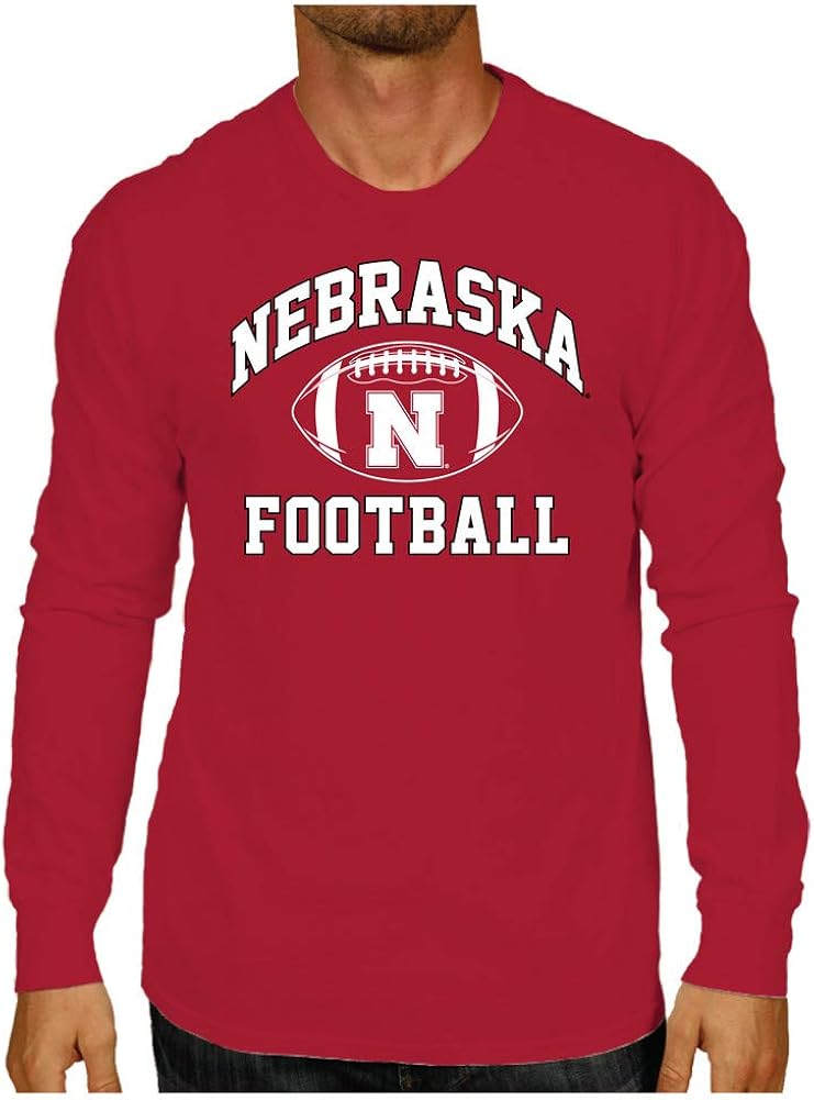 Elite Fan Shop Men's Football Long Sleeve TShirt Team Color Football