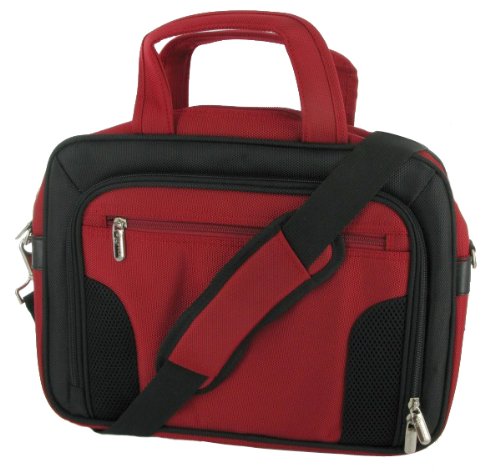 rooCASE Laptop Carrying Bag for Toshiba Satellite L735-S3210 13.3-Inch Laptop - Red Deluxe Bag