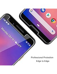 TOCOL - Protector de pantalla para Google Pixel 3, tecnología DoubleDefence [compatible con carcasas] [marco de alineación de fácil instalación] HD de cristal templado transparente con garantía de por vida