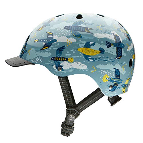 Nutcase - Patterned Street Bike Helmet for Adults, Feathered Friends, Medium - Thumbnail 5