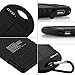 Levin Dual USB Port 6000mAh Portable Solar Panel Charger for iPhones, Windows and Android Phones - Pure Black