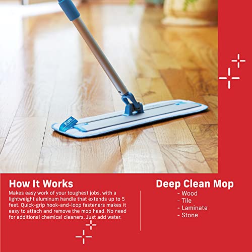 ECloth Deep Clean Mop, Premium Microfiber Mops for Floor Cleaning, Great for Hardwood, Laminate