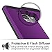 Vofolen Cover for Galaxy S9 Case Wallet Card Slot Holder Sliding Hidden ID Pocket Dual Layer Heavy Duty Protection Rugged Hard Shell TPU Bumper Armor Protective Case for Samsung Galaxy S9 (Purple)