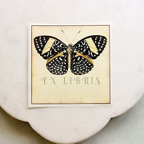 Butterfly Bookplates Personalized Self Adhesive Stickers
