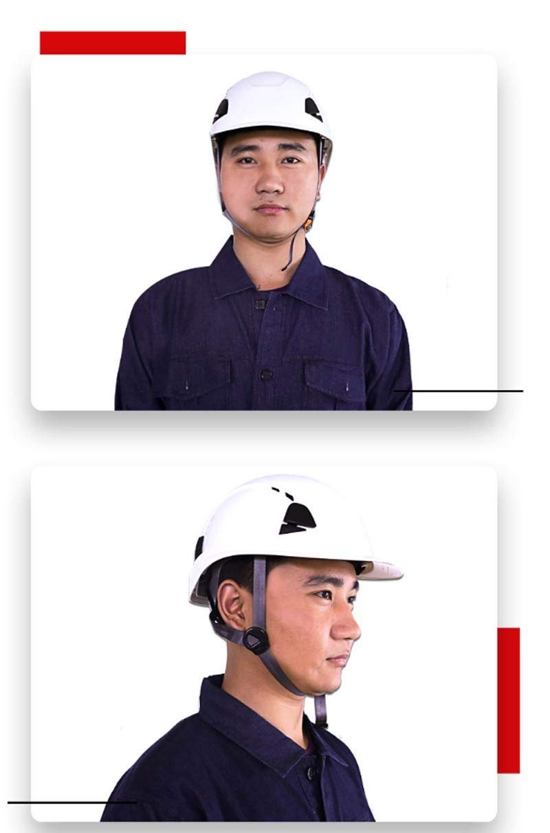 Bianco Casco Protettivo ABS Fodera Traspirante A Sei Punti Cappa A Scatto  Protettiva Da Cantiere Con Casco Da Lavoro Attrezzature per sicurezza sul  lavoro urban-earth.co.uk