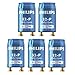 Philips S2 Electronic Fluorescent Lamp Tube / Light Bulb Ballast Starter (Pack of 5)