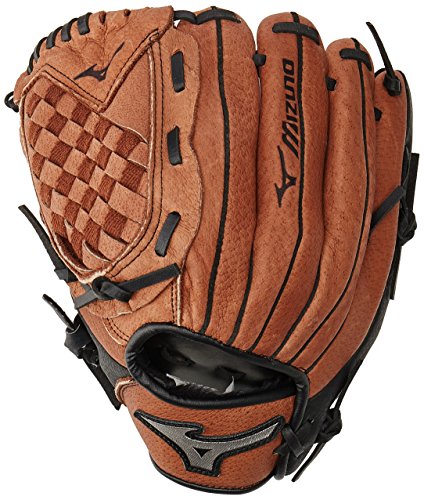 Mizuno Prospect Baseball Glove, Peanut/Black, Youth/Kids, 10.5