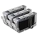 SPEEDYINKS Compatible Inkjet Cartridge Replacement for Canon CLI8 CLI8Bk (3-Pack, Black) Compatible with Canon Pixma iP4200, iP5200, iP5200R, iP6600D, MP500, MP800, MP800R, MP830, MP950, MP600, MP810