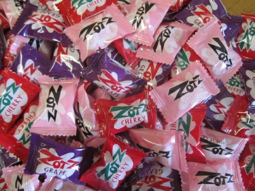 Zotz 3 Flavor Assorted Cherry-Grape-Watermelon-2lb 170 Pieces