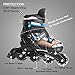 Tuko Kids Adjustable Roller Skates Boy Blades Illuminating Inline Skates (US Little Kid 12M/13M/1M)