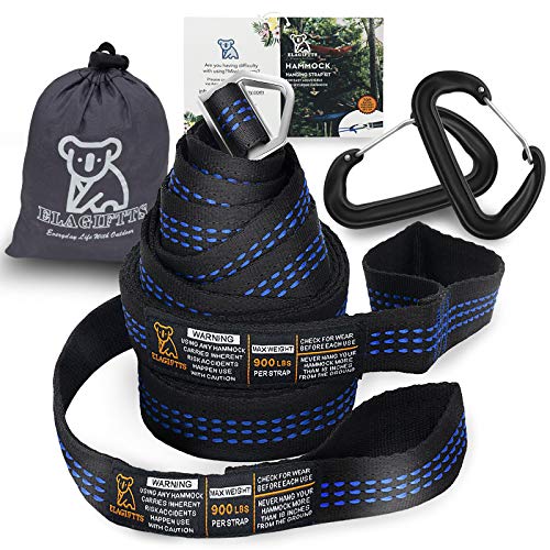 Hammock Straps Camping Tree Straps 1800+ lbs Heavy Duty Hammock