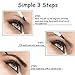 Microblading Tattoo Eyebrow Pen with Four Tips,Waterproof Ink Gel Tint Drawing Eyebrow Pencil,Long Lasting Smudge-Proof Natural Hair-Like Defined Brows All Day (Brown)