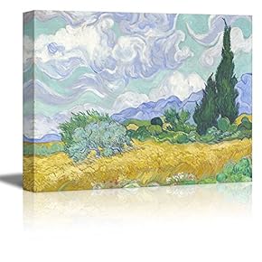 Wheat Field with Cypresses by Vincent Van Gogh...