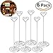 ULTNICE 6pcs Table Number Holders Table Number Stands Photo Holder Photo Clip for Weddings Party Gathering