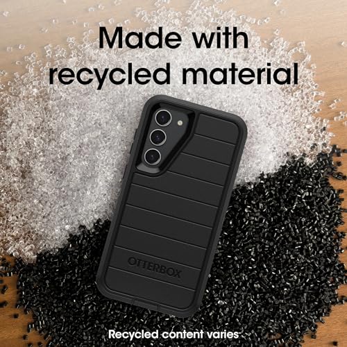OtterBox Galaxy S23+ (Only) - Defender Series Case - Black, Rugged & Durable - with Port Protection - Case Only - Microbial Defense Protection - Non-Retail Packaging